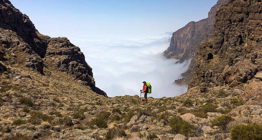 hiker-at-the-top-of-the-drakensberg